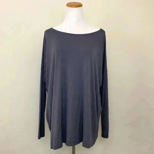 Piko grey long sleeve batwing top